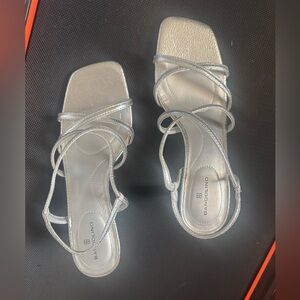 Bandolino Shimmering Silver Strappy Sandals